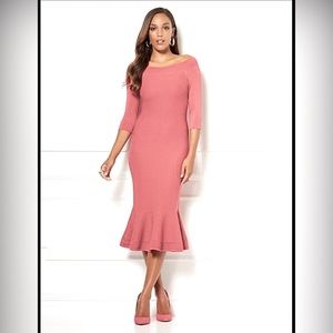 Eva Mendes Mermaid Dress  Dusty Rose Size XL